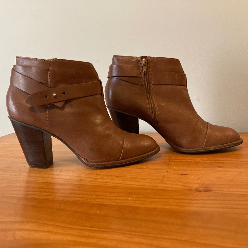 Madison Harding Ankle Boots, Light Brown, Women's Size 9